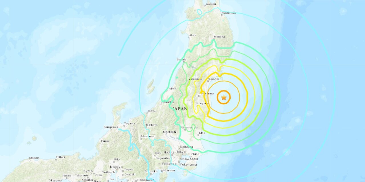 Japón activa la alerta de tsunami tras fuerte terremoto de 7,3 en Fukushima