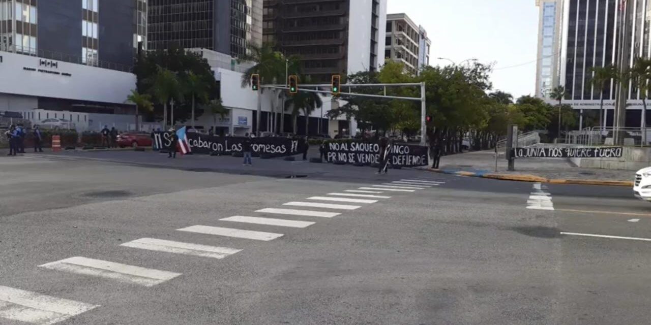 Cierran tramo en avenida Muñoz Rivera por protesta contra LUMA