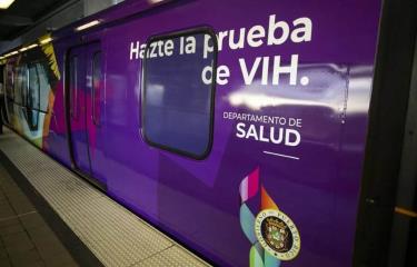 Lanzan campaña de prevención sobre el sida en el tren urbano de Puerto Rico
